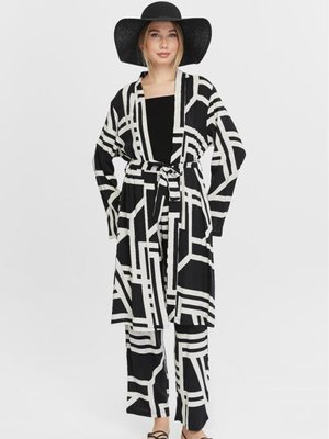 Renkli İkili Takım Kimono