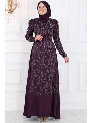 Mürdüm Didem Abiye Elbise