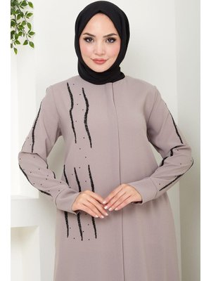 Vizon Sevgi Taşlı Ferace