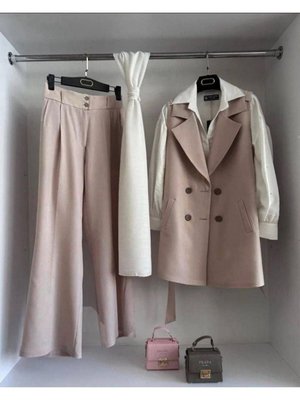 Kemerli Yelekli 3lu Takım