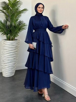 Marissa Kat Kat Elbise Lacivert Marissa Kat Kat Elbise Lacivert