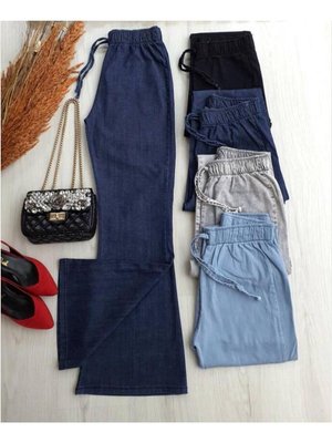 Beli Lastikli Ispanyol Paça Kot Pantolon