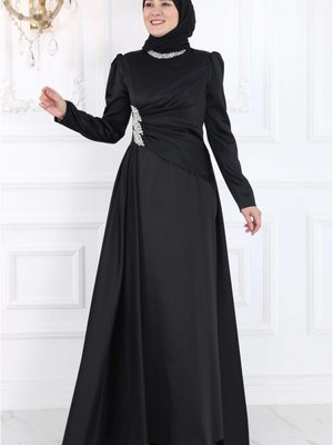 Lara Abiye Elbise Siyah