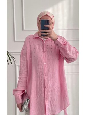 Butik Emimoza Eva Taşlı Gömlek