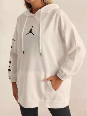 Kapüşonlu Sweat Tesettür Tunik (beyaz, Gri)