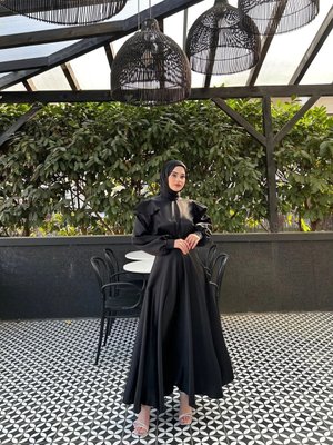 Cindy Siyah Abiye Elbise