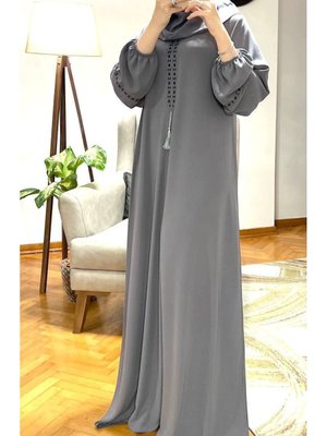 Kadın Elbise Parça , Medine İpek N _ Gri