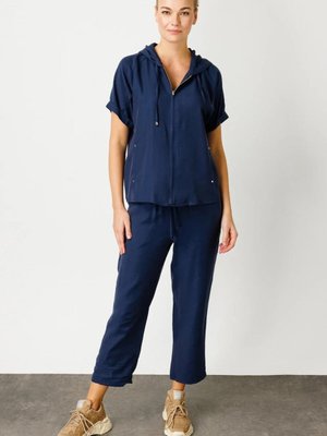 Lacivert Beli Lastikli Pantolon