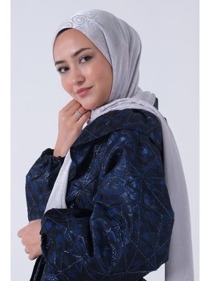 Açık Gümüş Nefes Jakar Şal