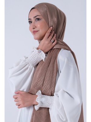 Sütlü Kahve Nisa Jakar Şal