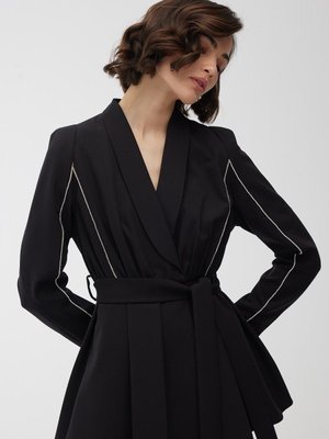 Taşlı Blazer Ceket Siyah Taşlı Blazer Ceket Siyah