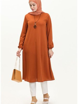 Kolye Detaylı Tunik Taba Kolye Detaylı Tunik Taba