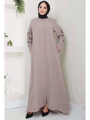 Vizon Nihan Kolları Taşlı Ferace