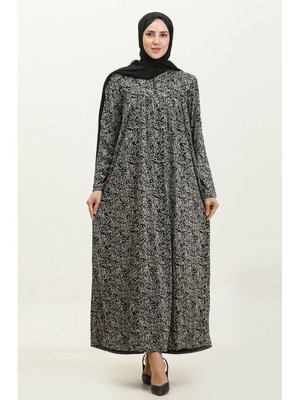 Amara Büyük Beden Desenli Viskon Elbise Amara Büyük Beden Desenli Viskon Elbise