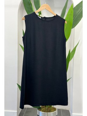 Siyah Sıfır Kol İçlik Tunik Siyah Sıfır Kol İçlik Tunik