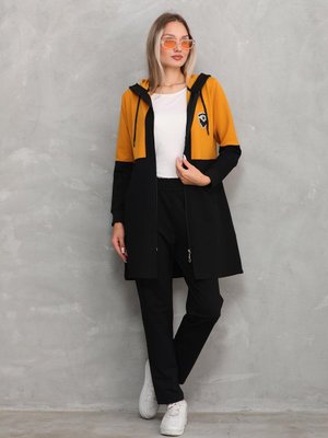 Hardal Armalı Renk Bloklu Eşofman Takım