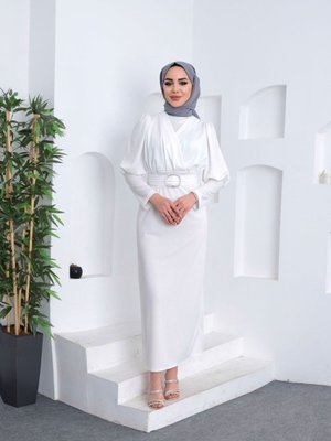 Çapraz Sukuba Tesettür Elbise