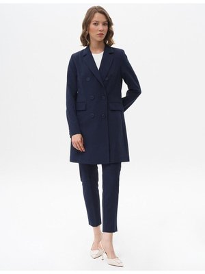 Basic Blazer Ceket Lacivert