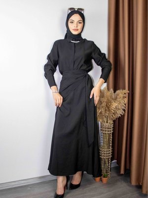 Aytül Modal Etekli Takım Siyah