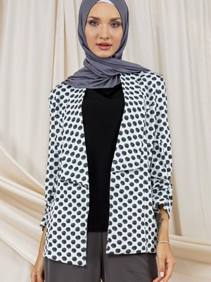 Kruvaze Yaka Kolları Büzgülü Blazer Ceket Siyah Kruvaze Yaka Kolları Büzgülü Blazer Ceket Siyah