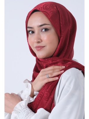 Bordo Nefes Jakar Şal