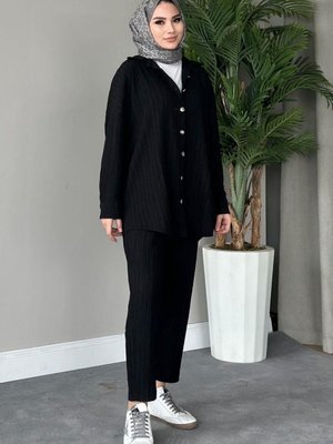 Müslin Takım Siyah