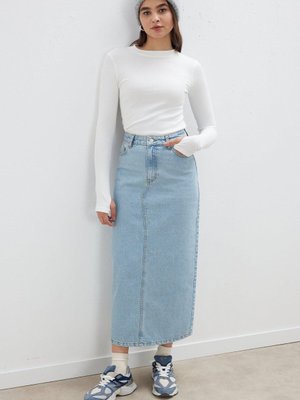 Denim Kalem Etek Açık Mavi Denim Kalem Etek Açık Mavi