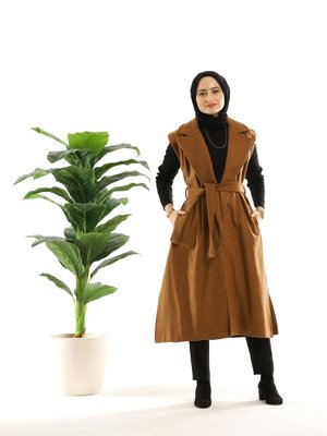 Li Kaşe Yelek Taba Sevit Li Kaşe Yelek Taba Sevit