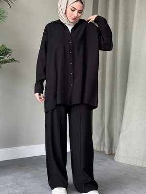 Noir Pantolon Takım Siyah