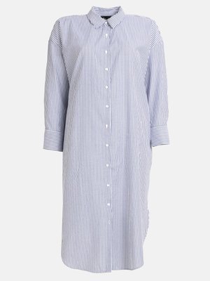 Büyük Beden Tunik Beyaz Mavi