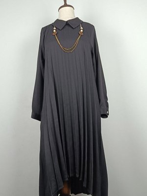 Büyük Beden Pliseli Tunik Siyah Büyük Beden Pliseli Tunik Siyah