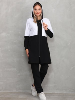 Ekru Armalı Renk Bloklu Eşofman Takım