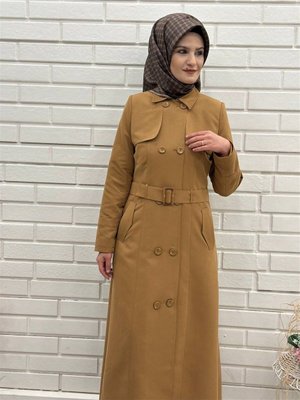 Uzun Pardesü, Mevsimlik Astarlı Trençkot, Kruvaze Yaka Trençkot