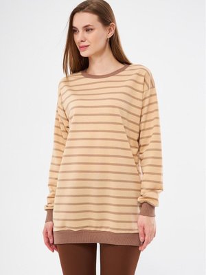 İki Iplikli Çizgili Tunik