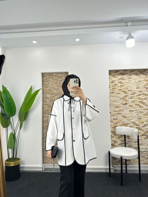 Uzun Şeritli Ceket Gömlek