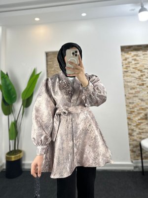 Jakarlı Tafta Ceket