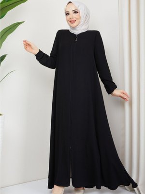 Kmk Kombin Yazlık Mevlana Model A Kesim Ferace Pardesü Büyük Beden Aralığı