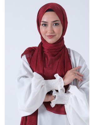 Bordo Nisa Jakar Şal