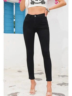 Siyah Likra Kot Pantolon