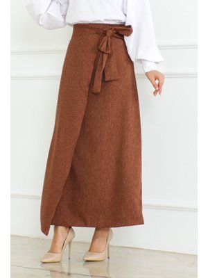 Kahve Anvelop Keten Etek