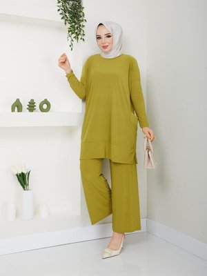 En Güzel Renkleriyle Çok Şık Almina Cep Detaylı Pantolonlu Takımımız ??