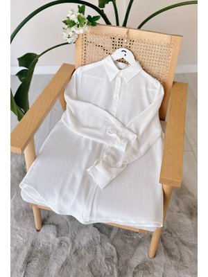 Limoya Beyaz Tunik