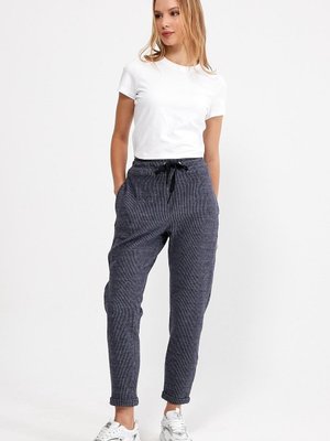 Lacivert Duble Paça Comfort Fit Pantolon Lacivert Duble Paça Comfort Fit Pantolon