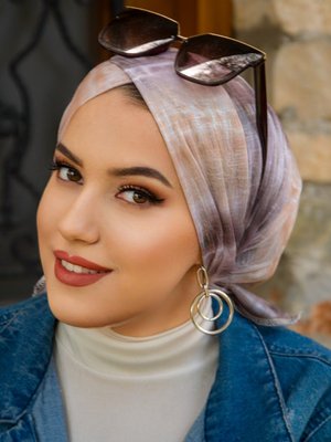 Taş Rengi Çapraz Bantlı Bone