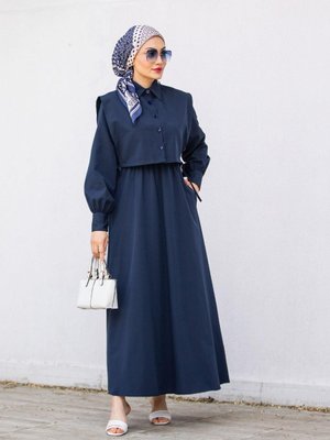 Üst Cepken Detaylı İkili Elbise Laci