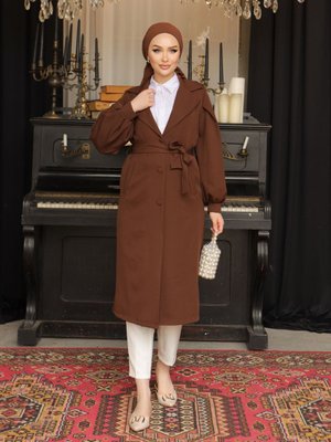 Trençkot Astarsız Trenç Balon Kol