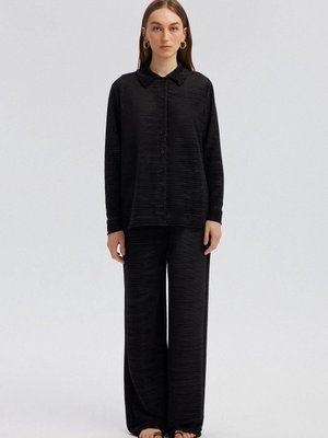 Piliseli Gömlek Pantolon Takım