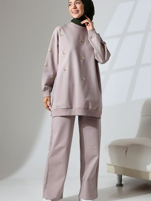 Gül Kurusu Mevsimlik Penye Alt Üst Spor Ve Rahat Takım Gül Kurusu Mevsimlik Penye Alt Üst Spor Ve Rahat Takım