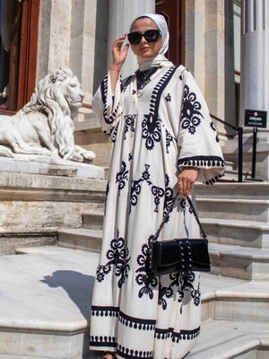 Elzem Viskon Elbise Bej Elzem Viskon Elbise Bej