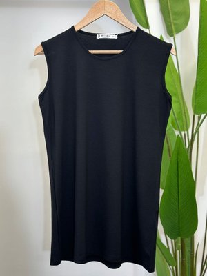 Siyah Sıfır Kol İçlik Tunik Siyah Sıfır Kol İçlik Tunik